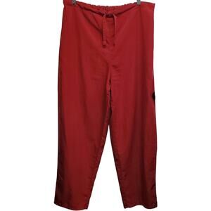 Silky Scrubs Burgundy Medical Nursing Pants Size Large